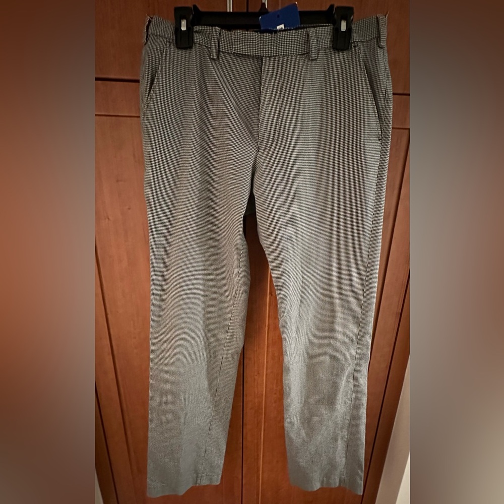 Fred Perry Mens Houndstooth Trousers 32 W x 34 L